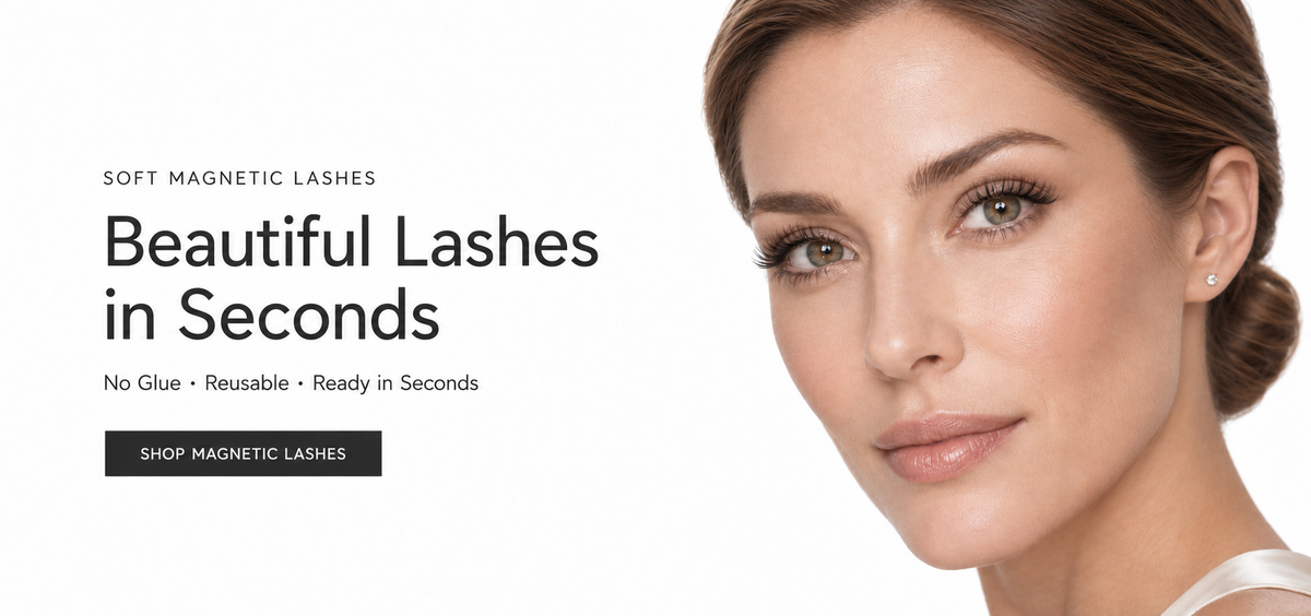 SHKG soft magnetic lashes — beautiful lashes in seconds, no glue needed. Shop magnetic lashes.