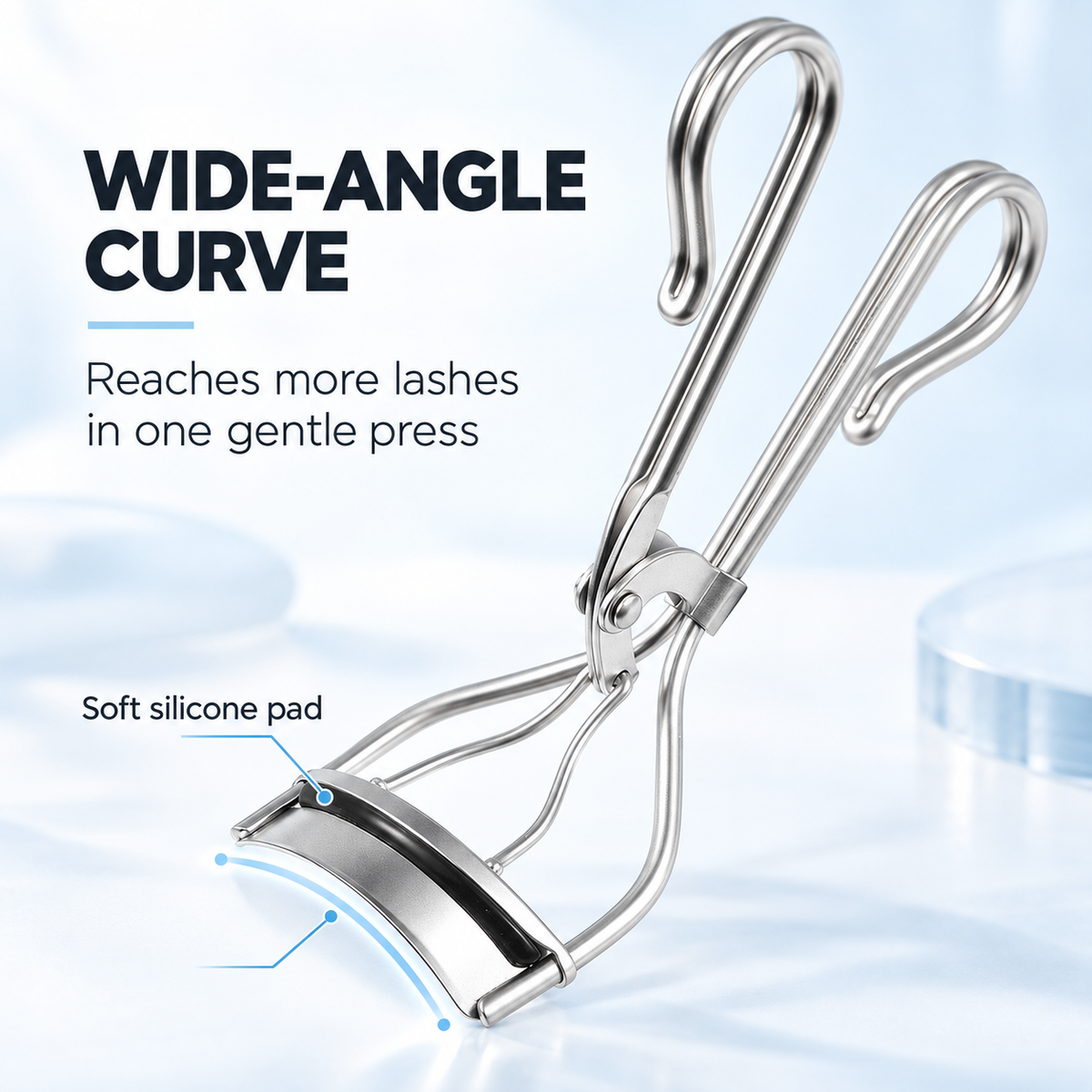 SHKG Wide-Angle Carbon Steel Eyelash Curler