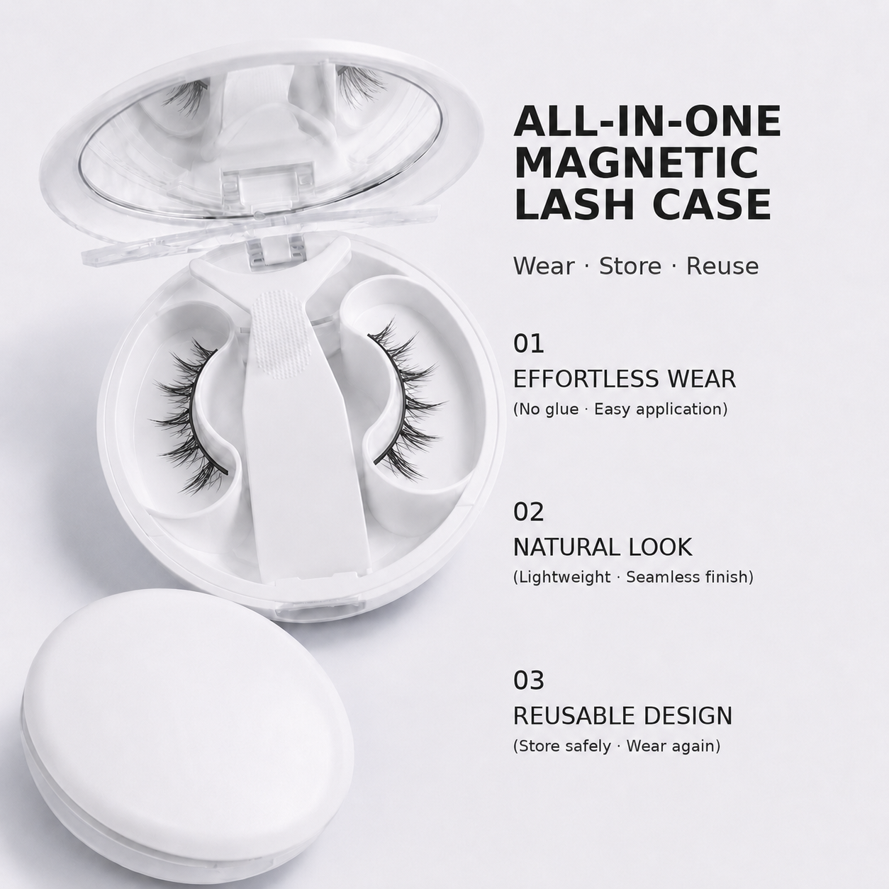 Everyday 04 — Meow Black Wispy Magnetic Lashes