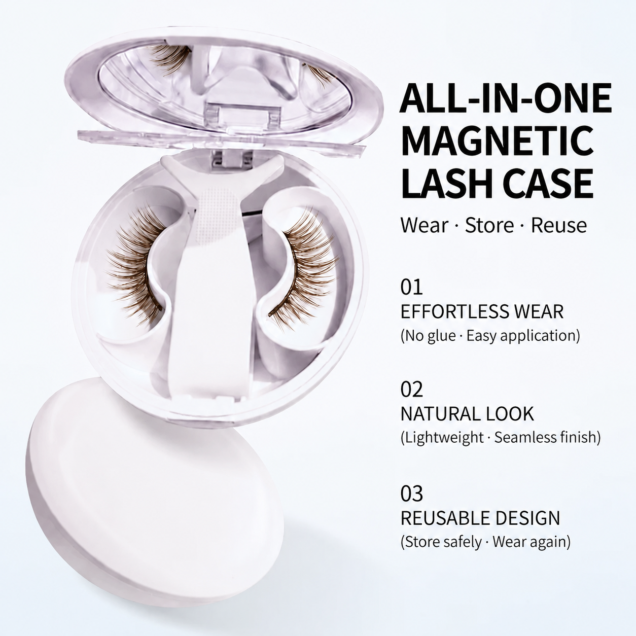 Natural Glam 04 — Sunset Brown Soft Brown Magnetic Lashes
