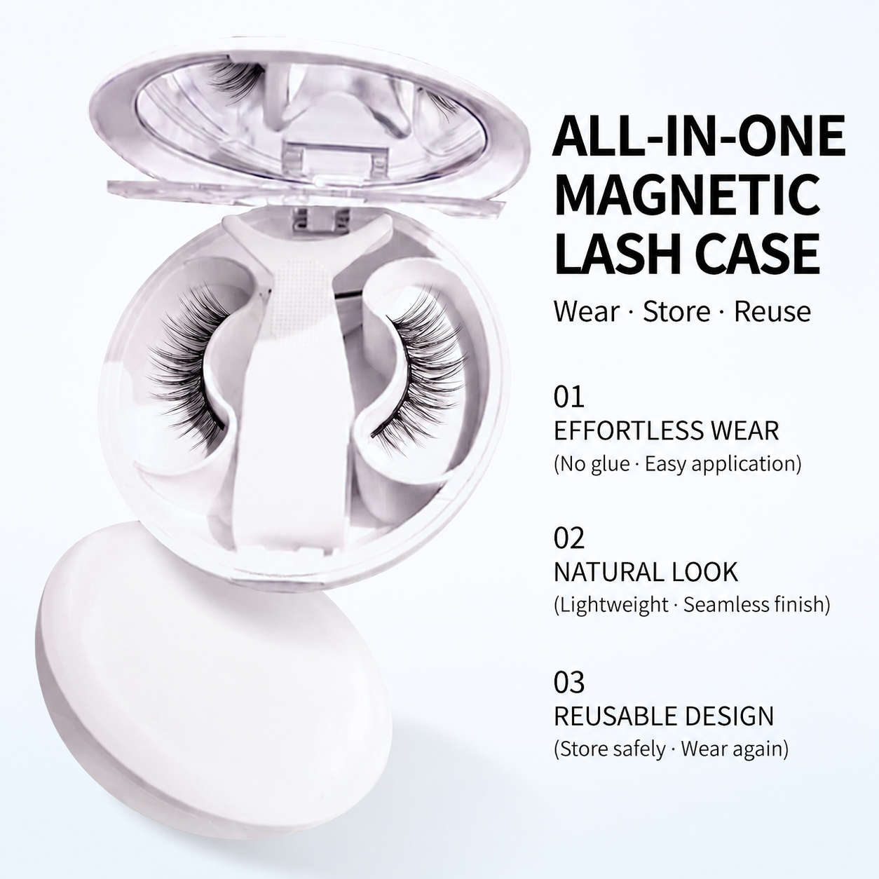 Natural Glam 01 --Soft Definition Magnetic Lashes