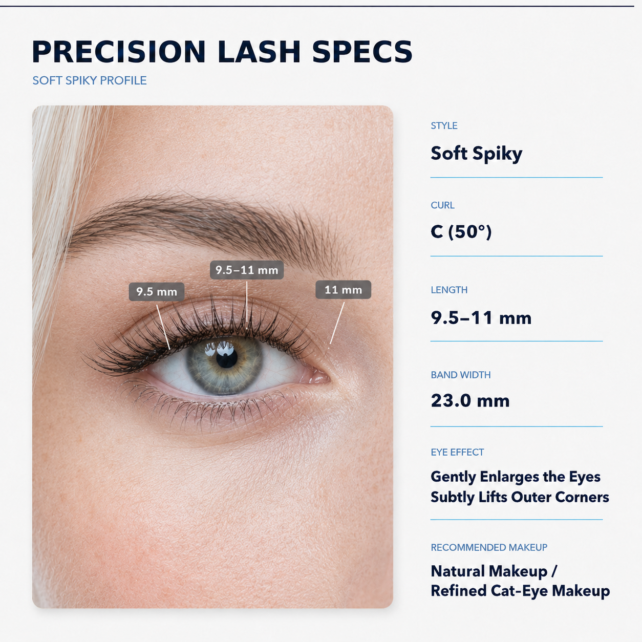 Natural Glam 03 — Pear Blossom Black Soft Cluster Magnetic Lashes