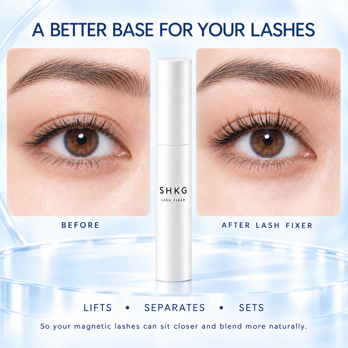 SHKG Lash Fixer – Natural Lash Prep for Soft Magnetic Lashes