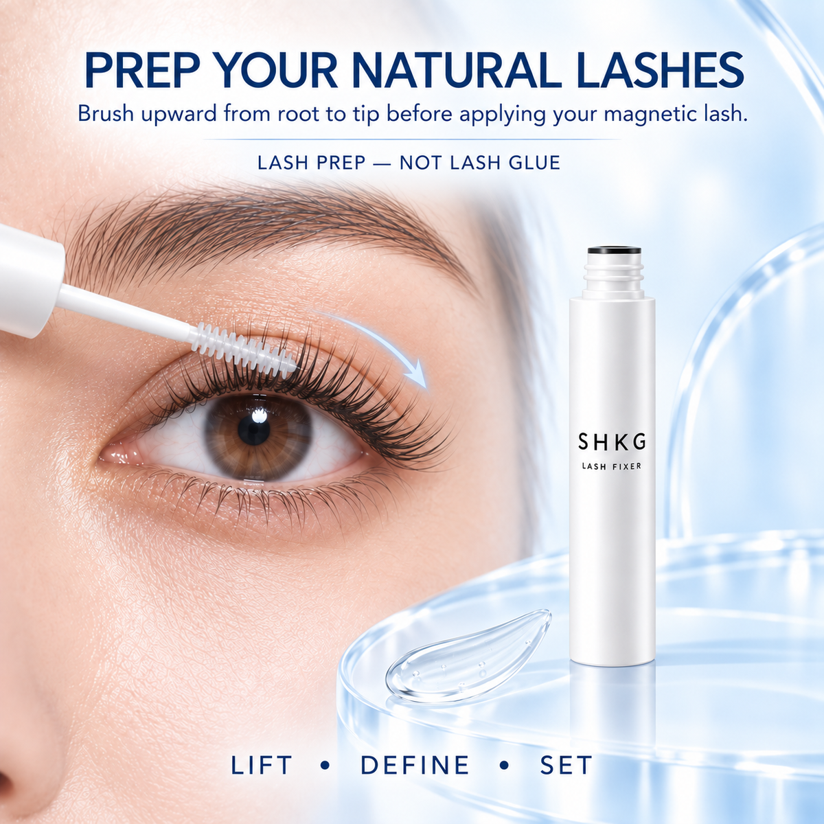 SHKG Lash Fixer – Natural Lash Prep for Soft Magnetic Lashes