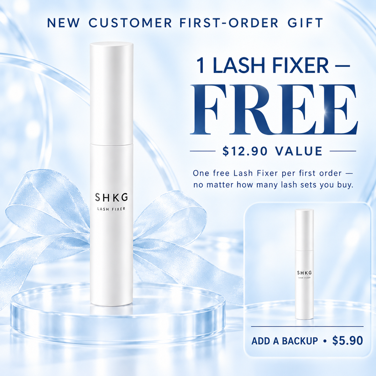 SHKG Lash Fixer – Natural Lash Prep for Soft Magnetic Lashes